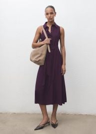 Belt shirt dress at Mango